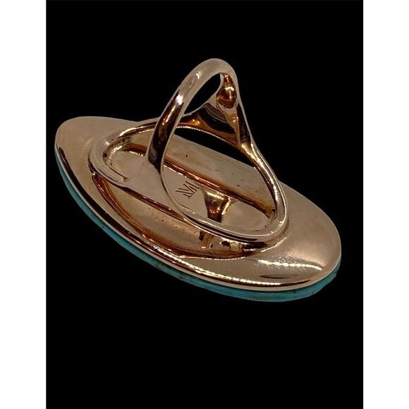 Monica Vinader Ring Nura Turquoise Cocktail 18K Rose Gold size 4.50 - Picture 3 of 5